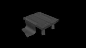 block out of a 3d viking table