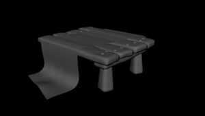 image of the low poly version of the table.