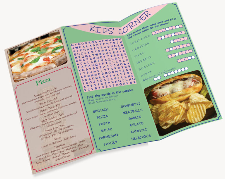 trifold brochure mockup. inside.