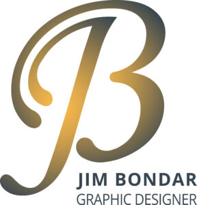 jim bondar's personal logo that uses a gradient.