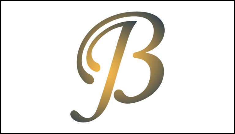 the front of jim bondar's business card. it features the gradient style logo.