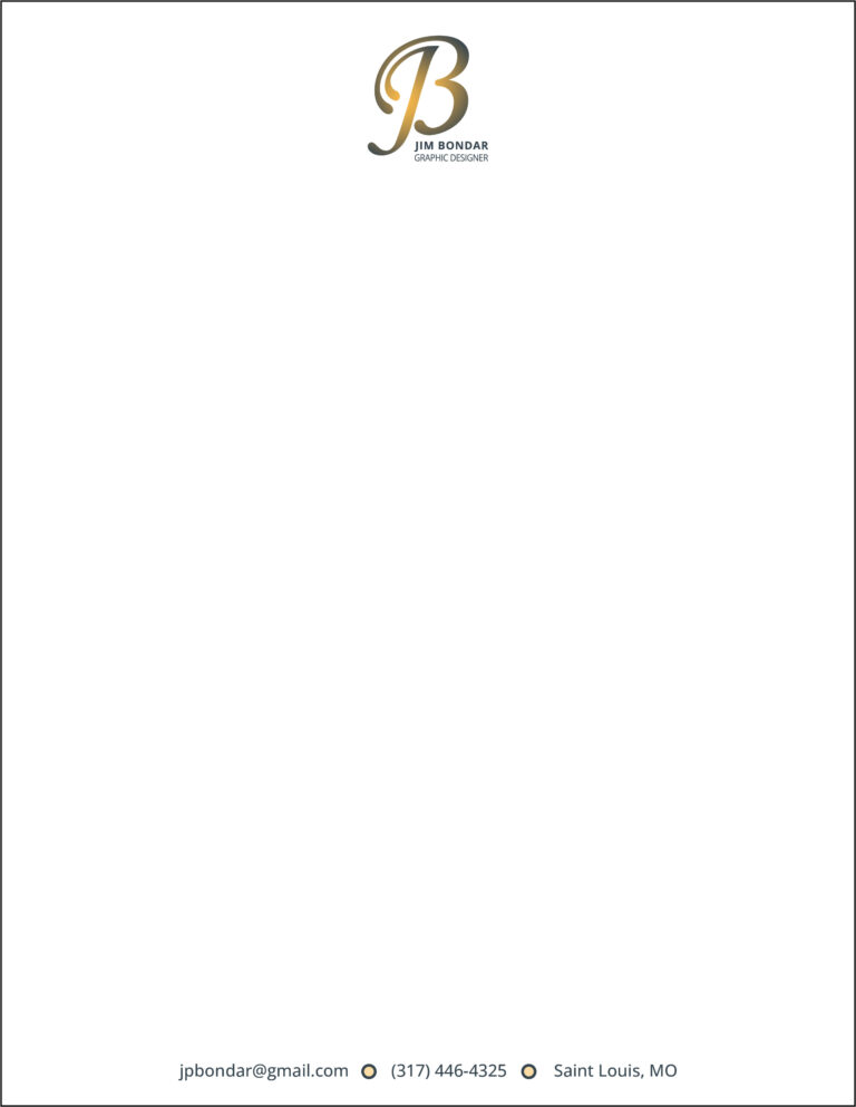 jim bondar's letterhead